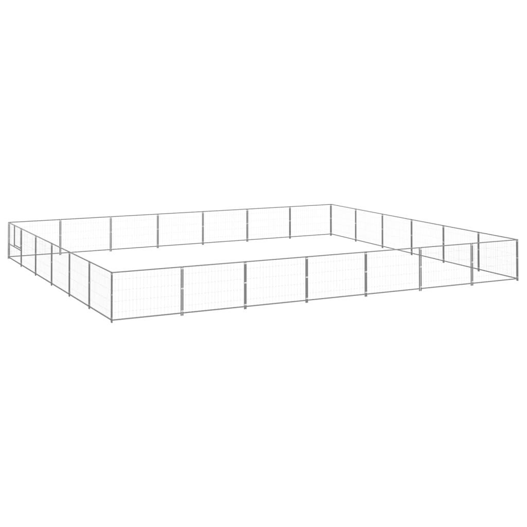 NNEVL Dog Kennel Silver 42 m² Steel