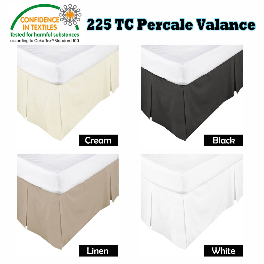 NNEDSZ Box Pleated Valance Black - SINGLE