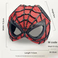 NNEDSZ Size M Black And Red Stitching DIY 3D Printed Spider-Man Cat Mask - Mini Decorative Half-Face Mask for Pets