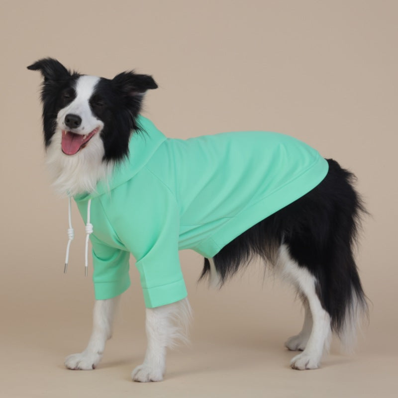 NNEDSZ 9XL Green Cute Dog Hoodie with Adjustable Drawstring - Available in Various Sizes
